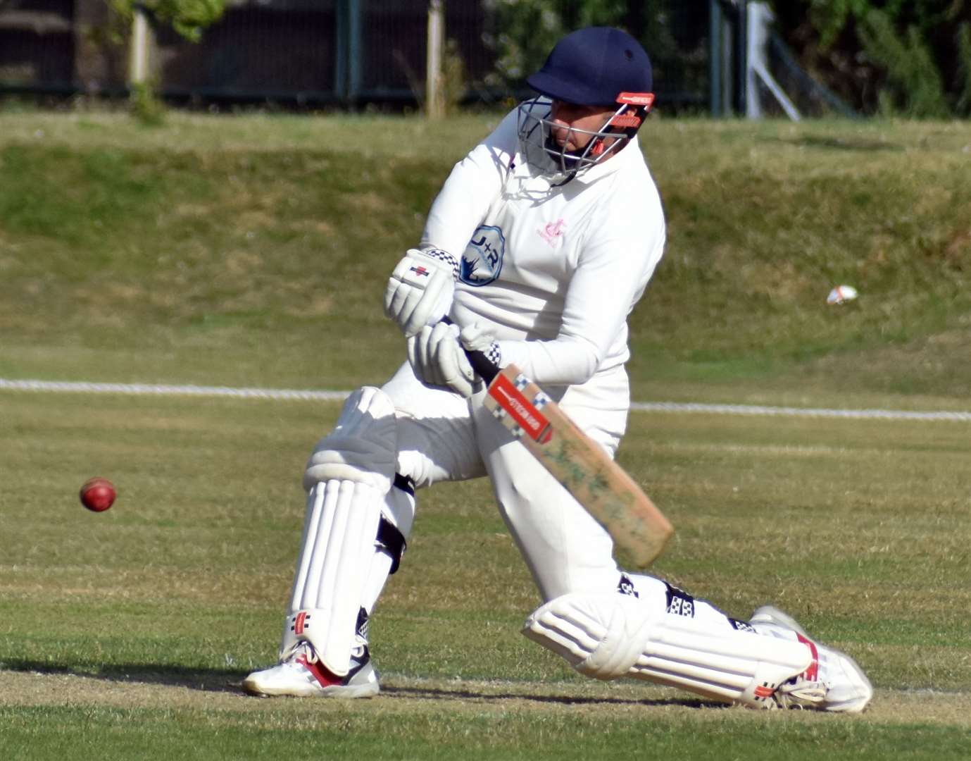 James Tredwell, pictured batting for Folkestone against Bickley Park this season, is the last Kent men’s player to captain England – doing so in 2013. Picture: Randolph File