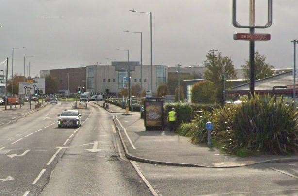 The accident was reported in Margate Road, near Westwood Cross shopping centre. Picture: Google