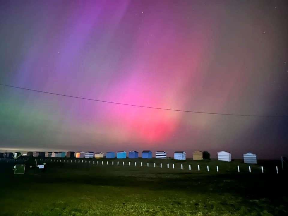 The Northern Lights over Littlestone, Kent. Picture: Shannon-Marie Bowie-Wooler