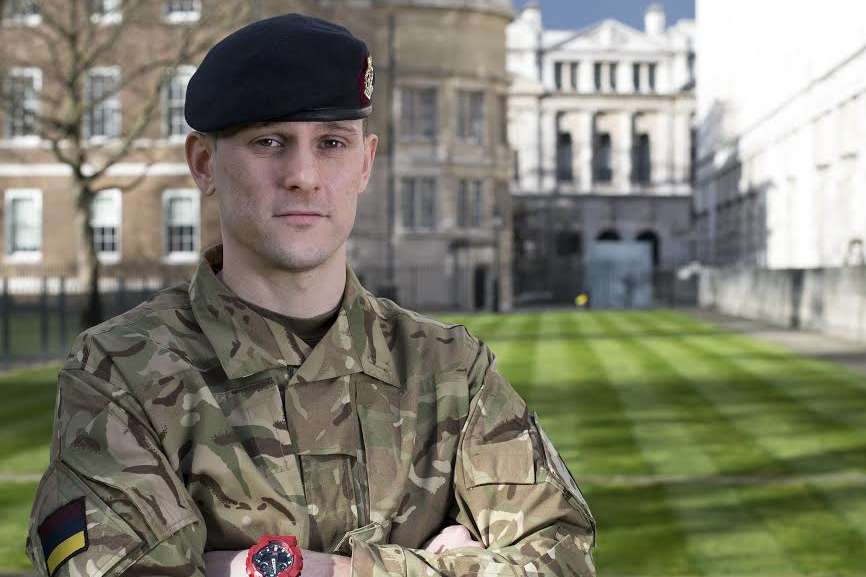 Corporal Spittle is a reservist with the Royal Army Medical Corps