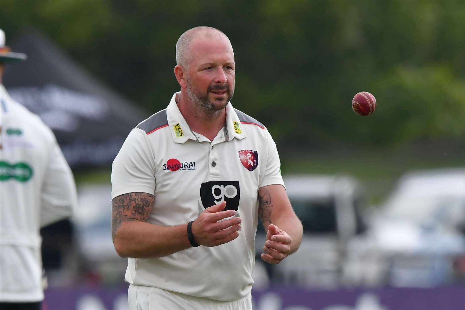 Darren Stevens in action against Surrey in the Specsavers County Championship. Picture: Keith Gillard