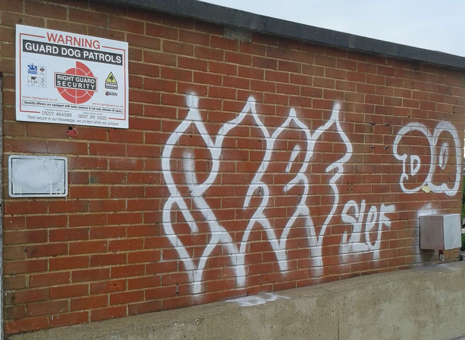 Graffiti at the Great Hall. Picture: Tunbridge Wells Borough Council