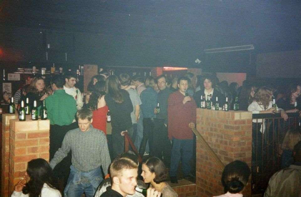 Inside Atomics nightclub, which opened in Maidstone in 1991. The hugely popular venue in Hart Street closed after 11 years and the building was eventually converted into apartments. Picture: Mick Clark