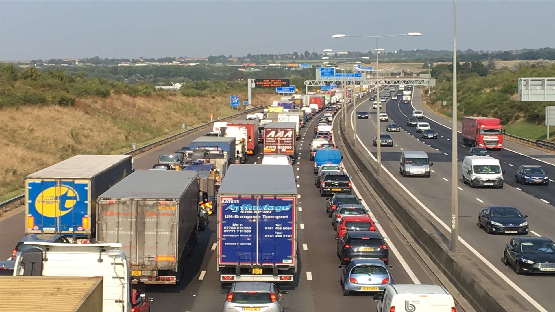 There are delays on the motorway this afternoon. Stock picture by Justin Scrutton