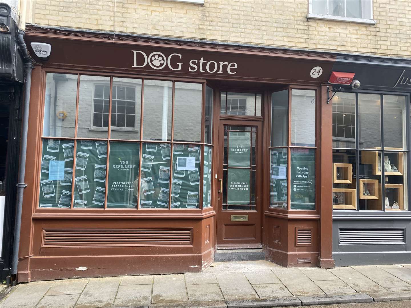 Signage has gone up marking the opening of the store