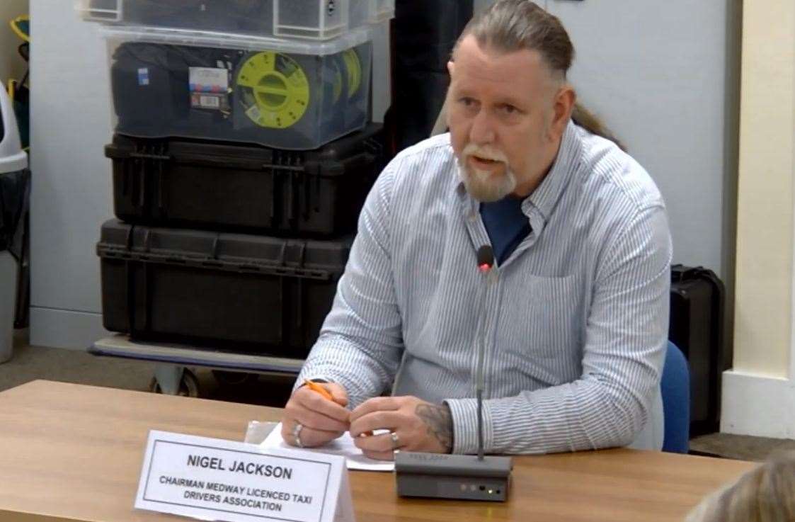 Nigel Jackson, chairman of the Medway Licensed Taxi Drivers Association. Photo: Medway Council