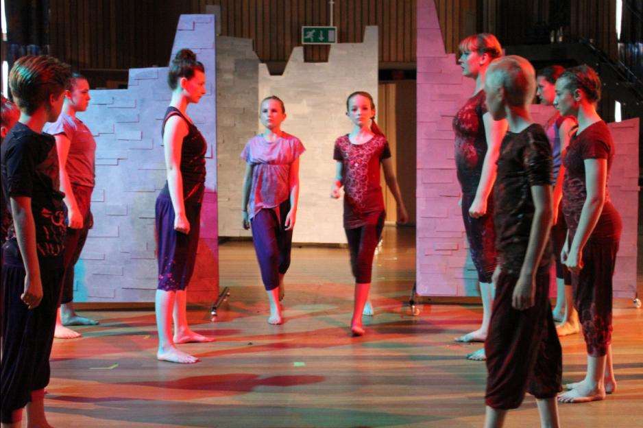 The students organised every part of the performance at Knole Academy. Photography by ASH