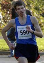 Crispian Bloomfield set a new course record in winning the Maidstone half-marathon