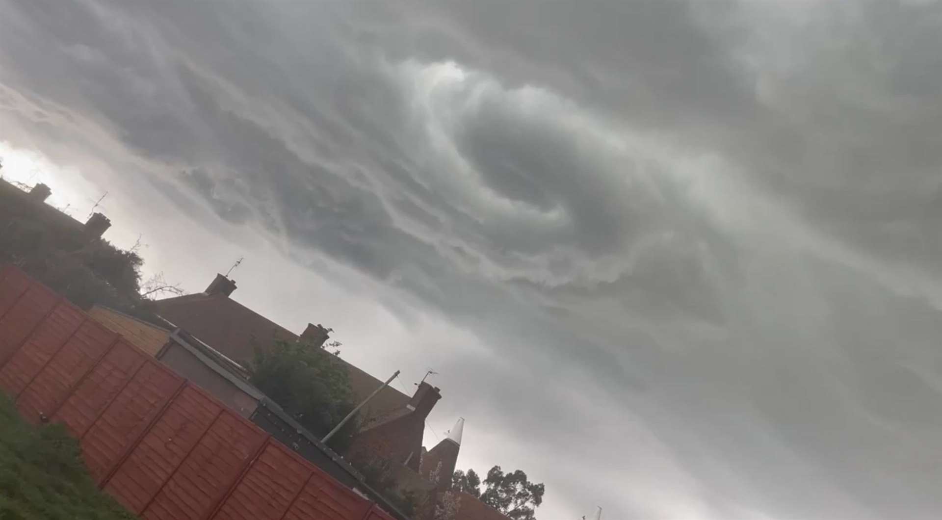 Megan Crankshaw captured the funnel cloud in Newington earlier this week