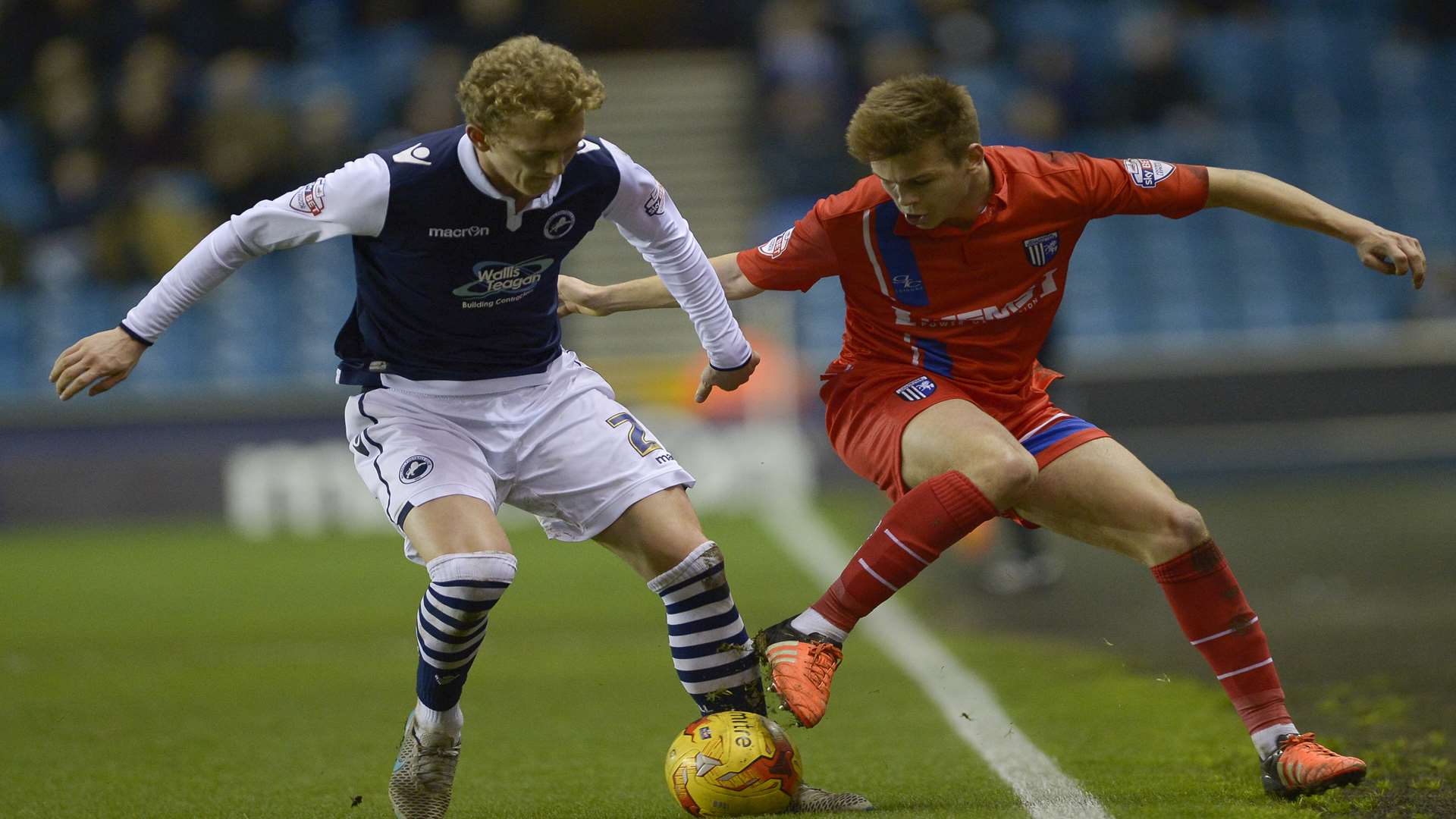 Jake Hessenthaler in action at Millwall