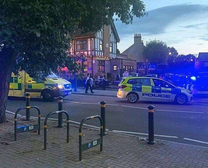 Emergency services in Chislehurst. Picture: @Kent_999s