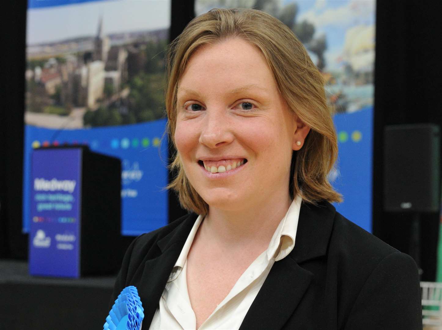 Medway Park, Mill Road, Gillingham ME7 1HF...General election count. Tracey Crouch. Picture: Simon Hildrew.... FM4804220. (2924465)