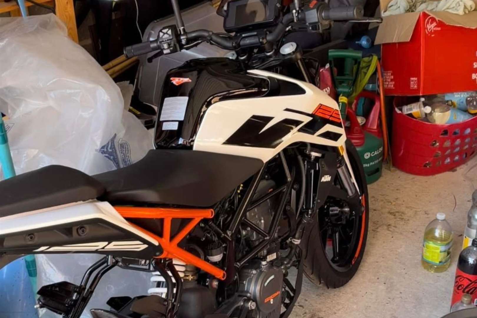 A motorbike was stolen from the Medway City Estate in a matter of seconds