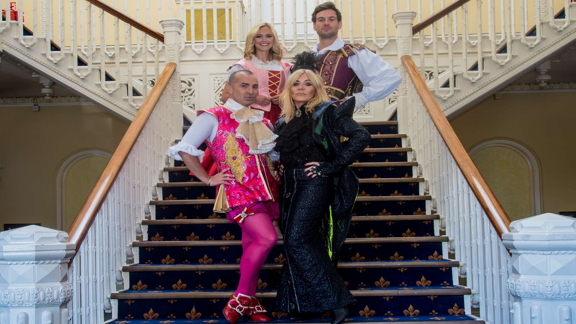 The stars of the Orchard Theatre's pantomime this Christmas, Cinderella