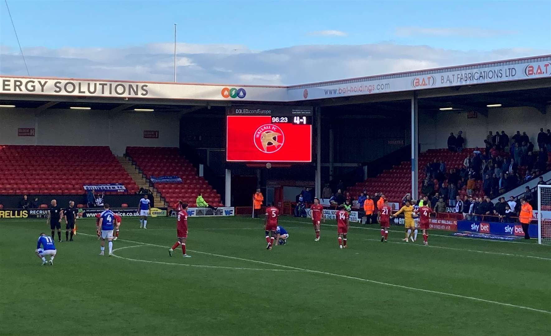 Final whistle as Gillingham are beaten 4-1 at Walsall in the league