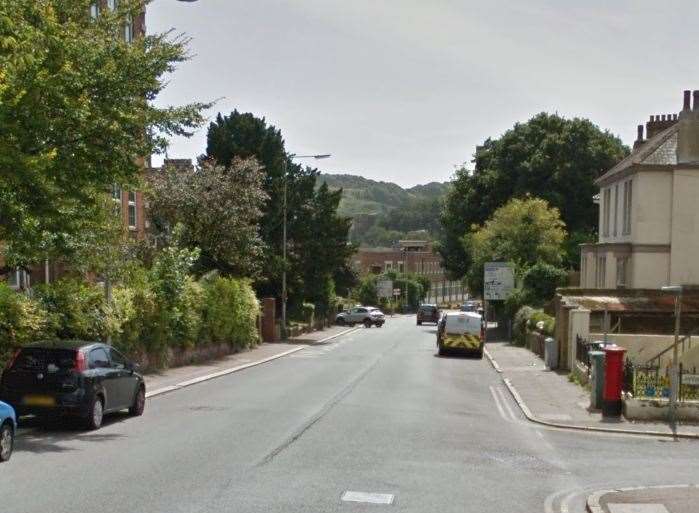 The crash happened in Frith Road, Dover. Picture: Google.