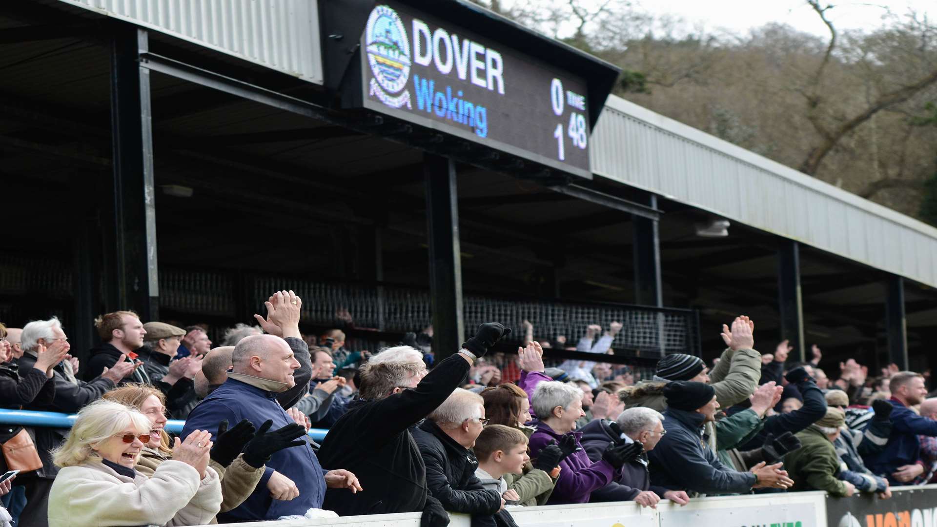 Dover fans at Crabble earlier this month