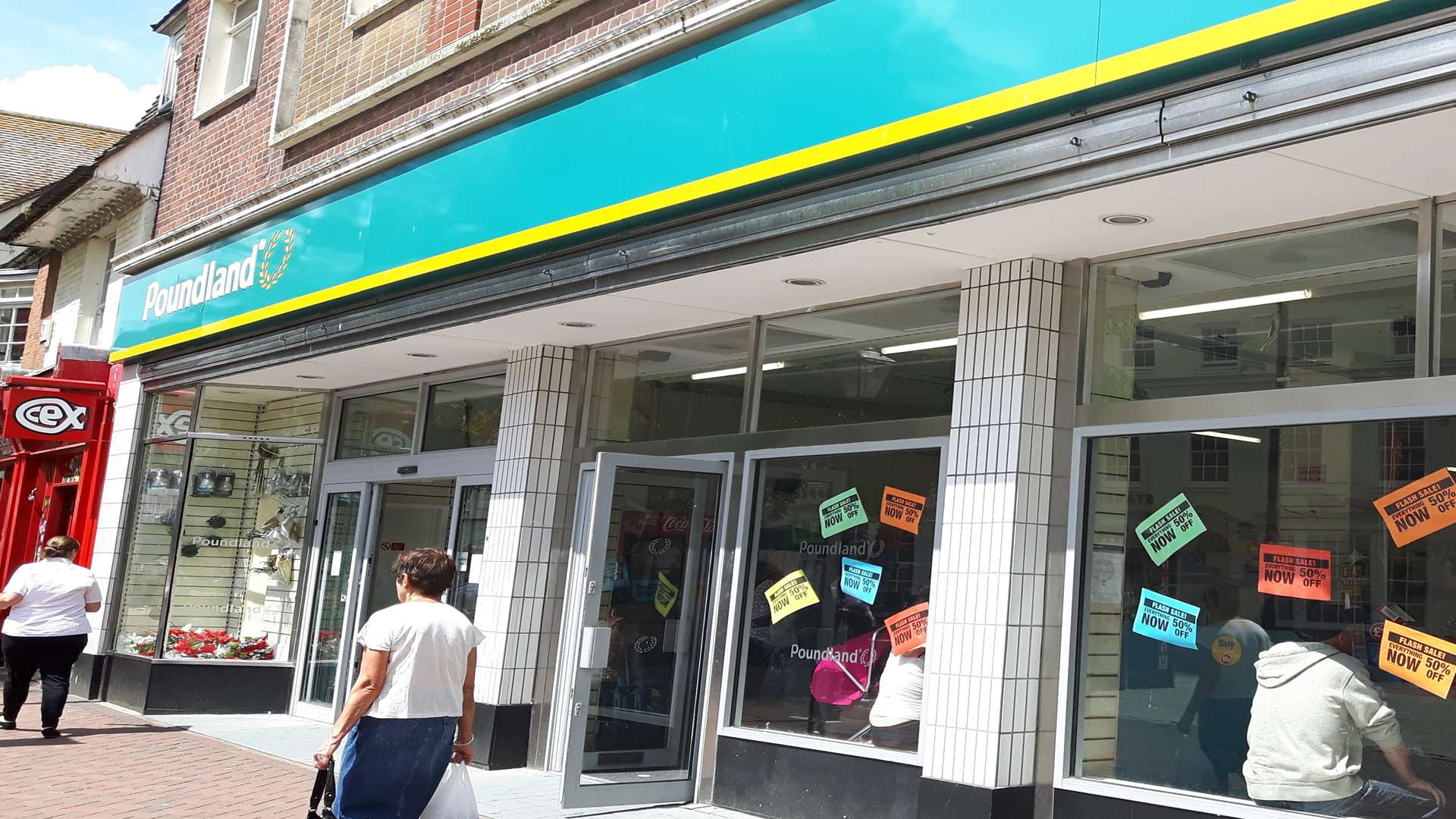 The former Poundland store in Ashford High Street