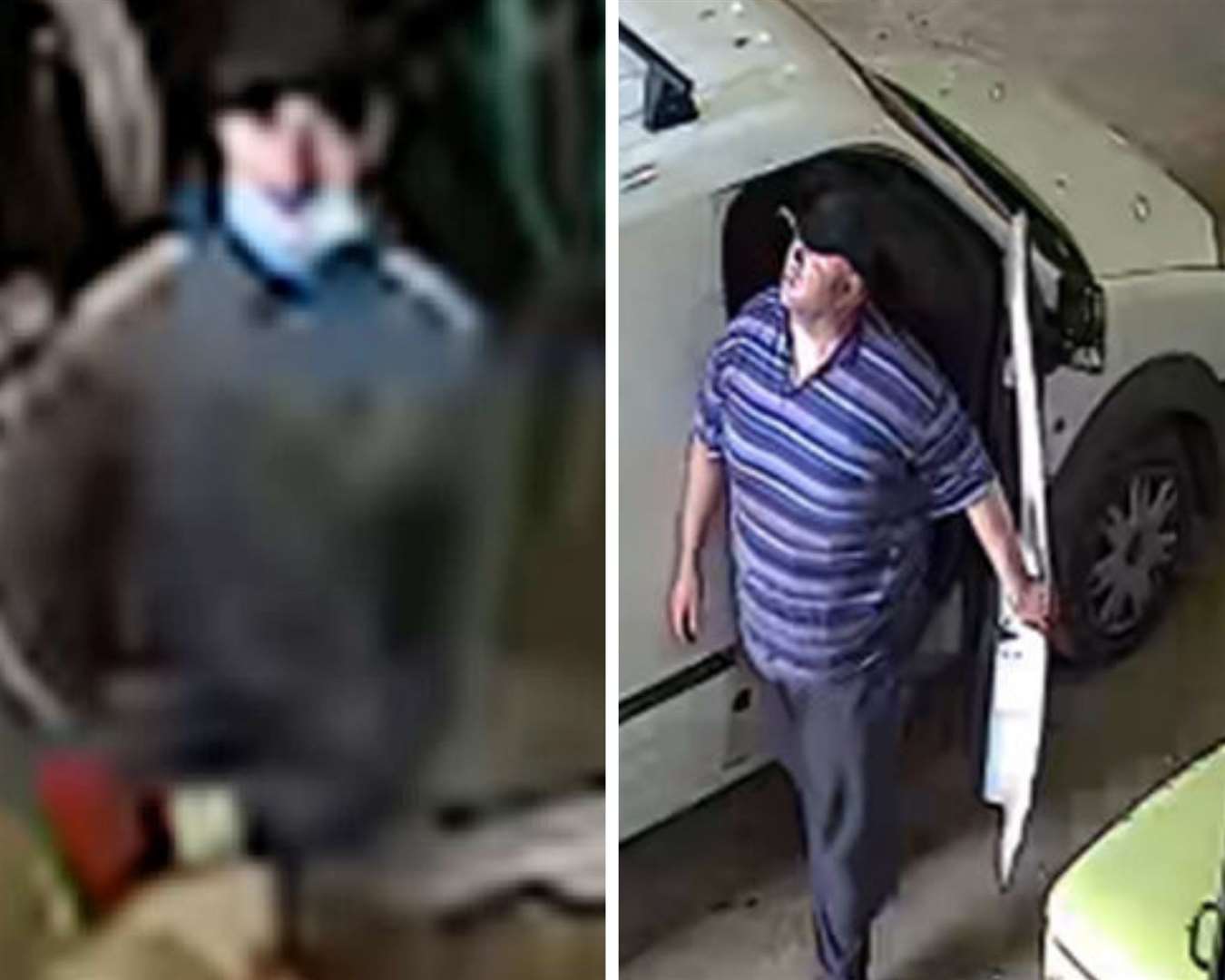 The two men wanted for questioning by Kent Police