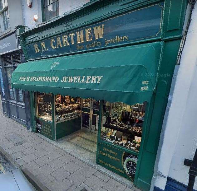 The jewellery was pawned at the Carthew Jewellers Pawnbrokers in Queen Street, Ramsgate. Pic: Google