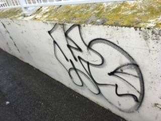 Graffiti is on the rise in Folkestone. Picture: Mary Lawes