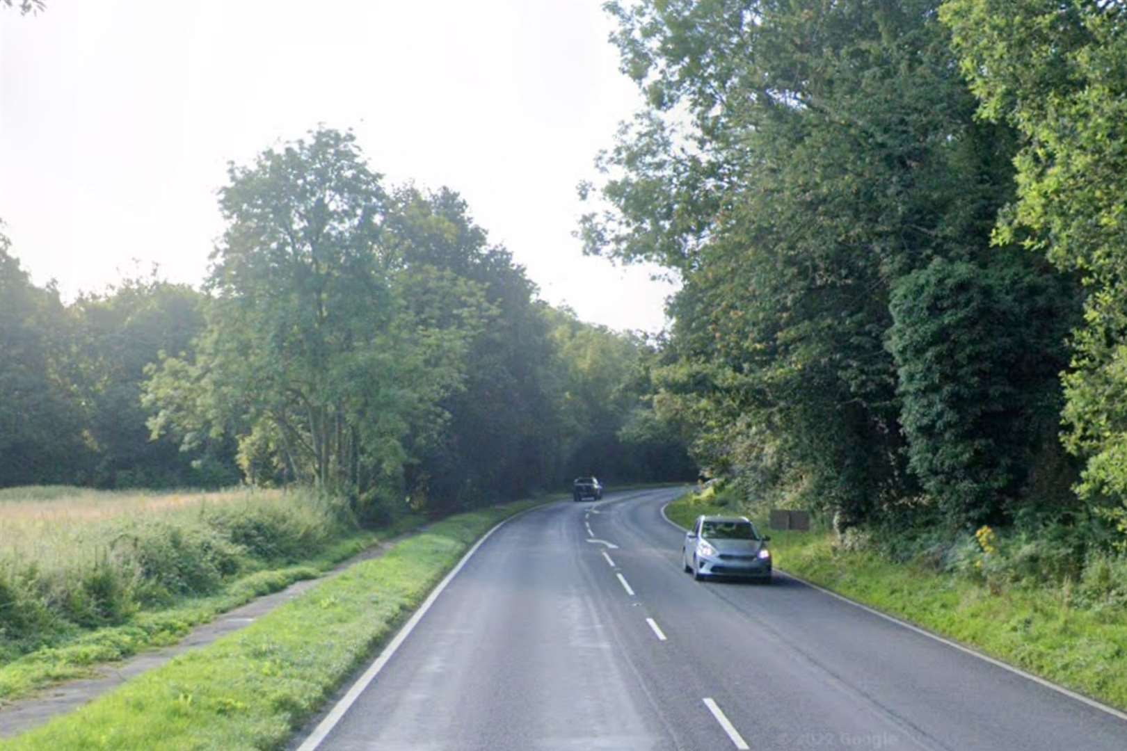 The crash happened on the A20 Hythe Road in Smeeth. Picture: Google