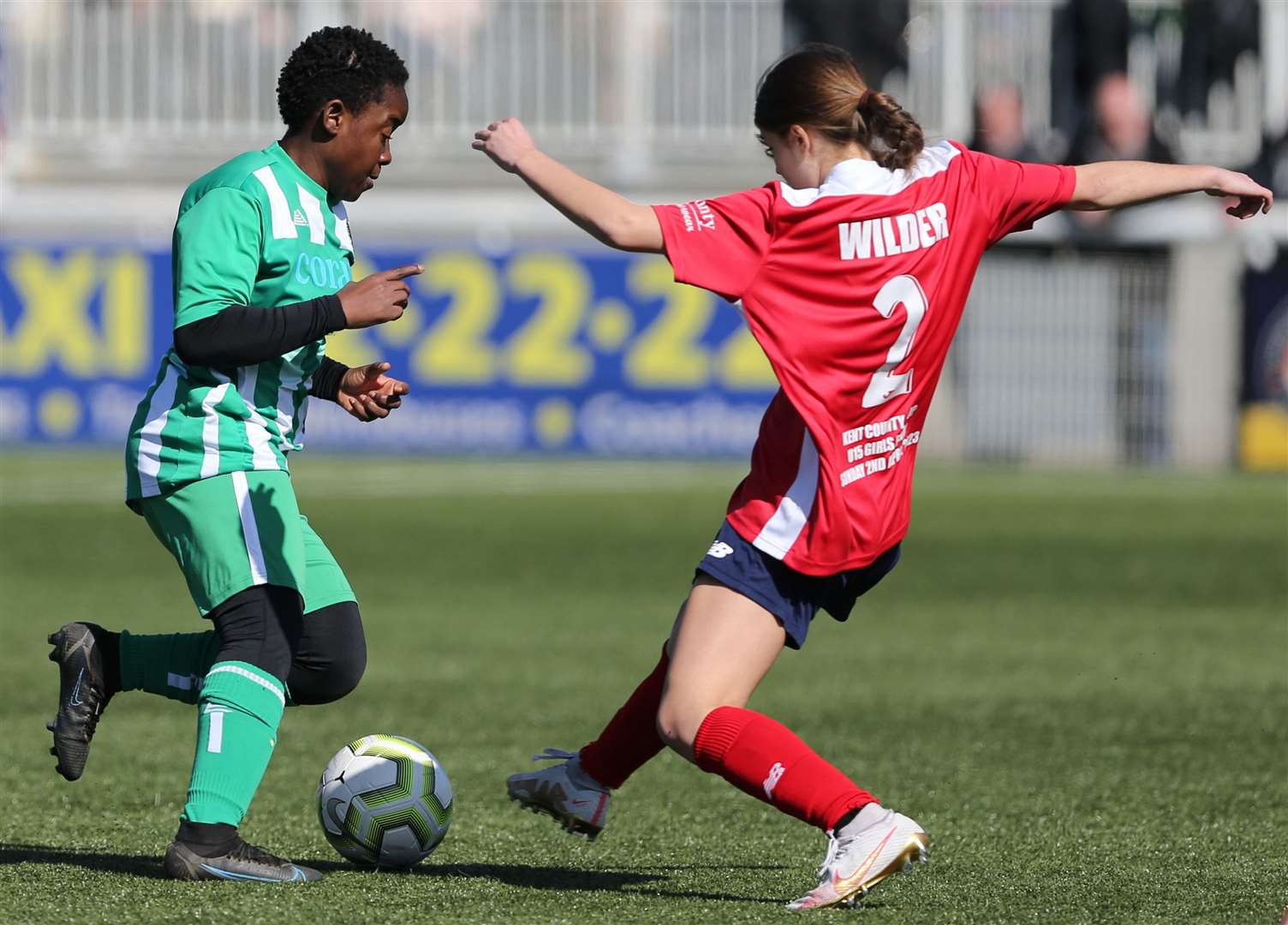 VCD Athletic under-15s on the attack against Ebbsfleet under-15s. Picture: PSP Images