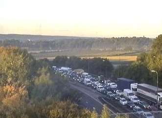 Traffic is queueing. Picture: Highways England.