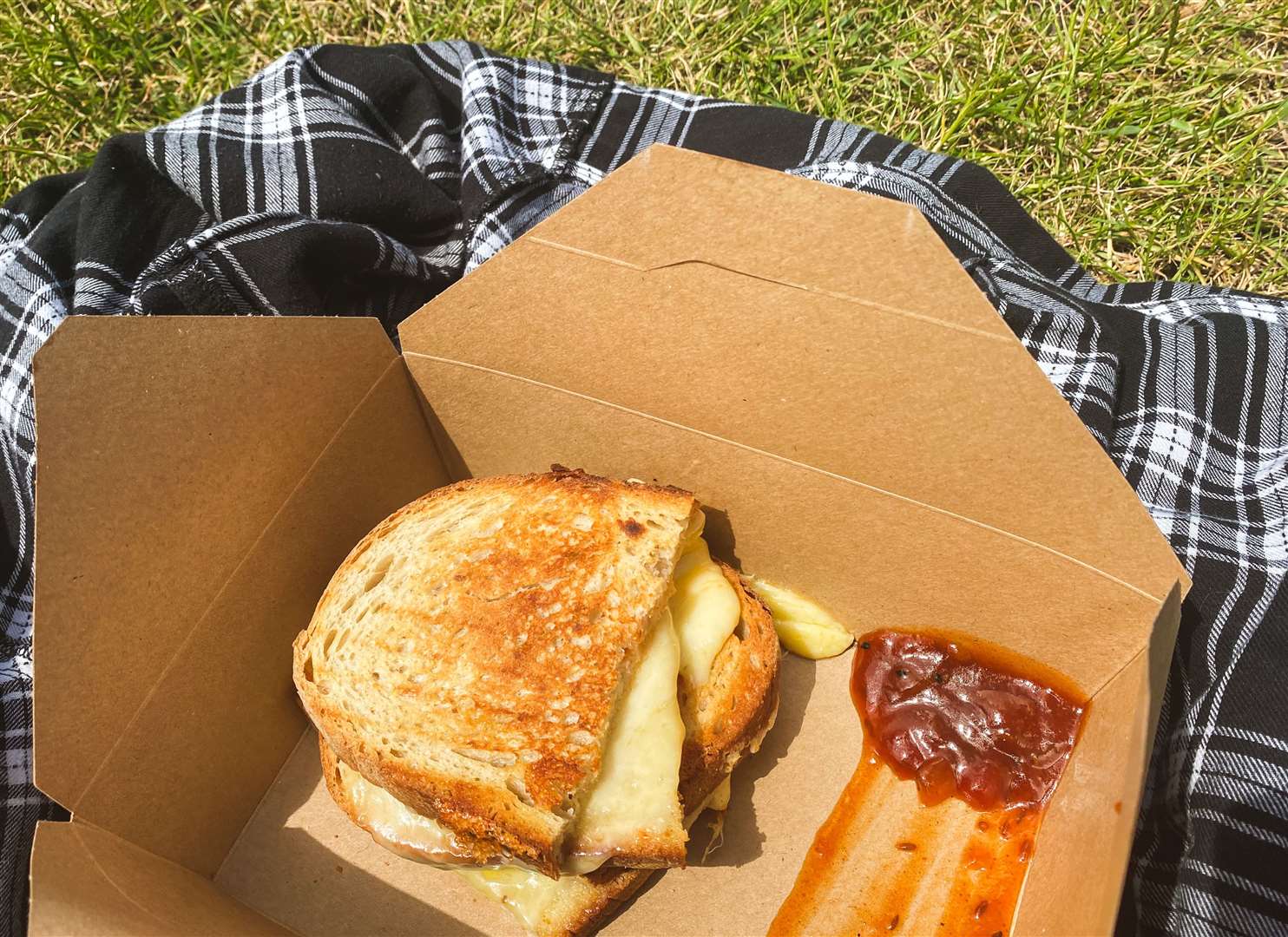 The triple cheese toastie was nice, but didn't have as much flavour as I wanted. Picture: Sam Lawrie