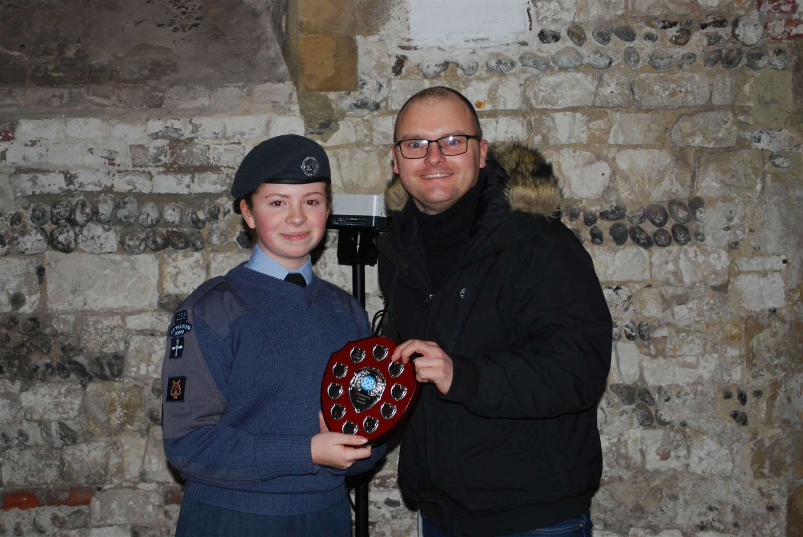 A new award for community cadet was presented by Mill Hill Co-op store manager Andy Street to Amy Berridge for her dedicated involvement in community events