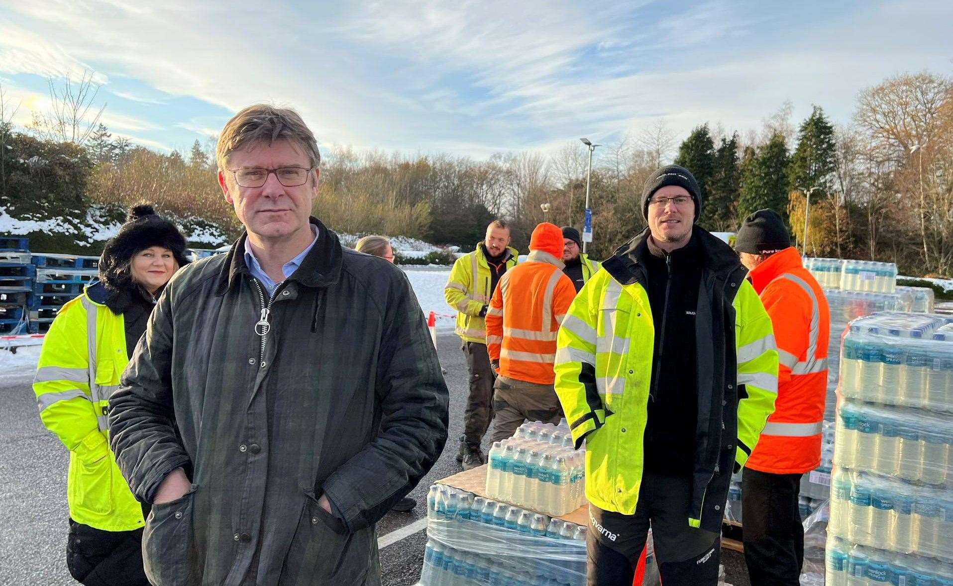 MP Greg Clark held a meeting with South East Water's chief executive