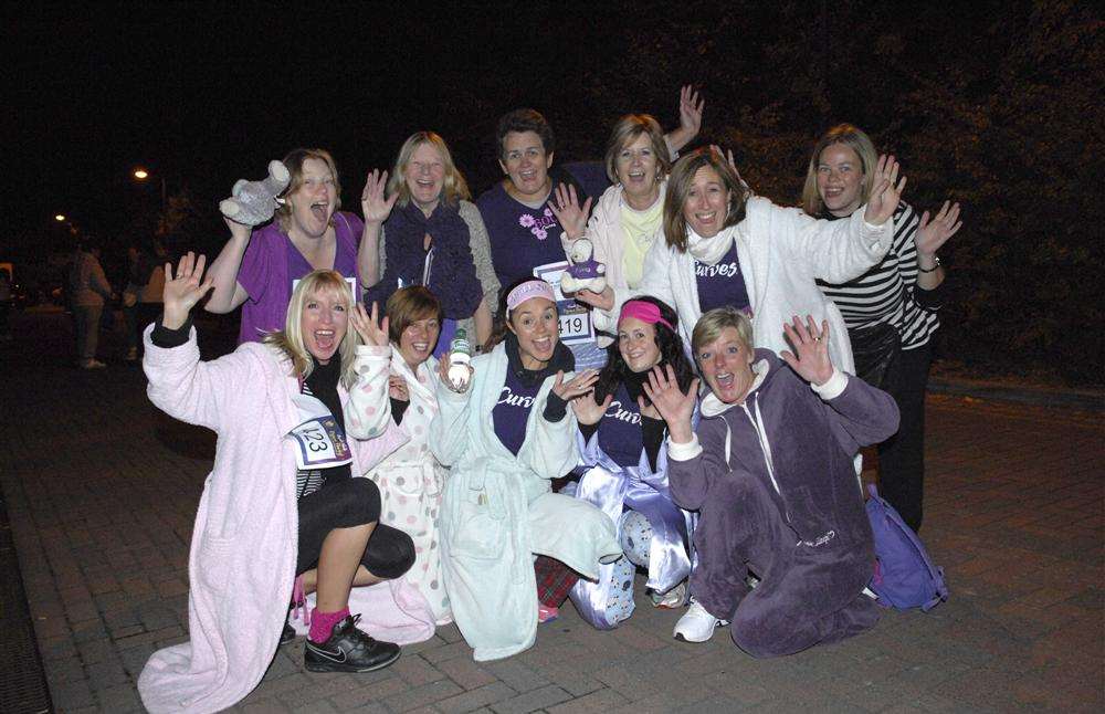 Ladies from Curves at last year's Moonlit Walk