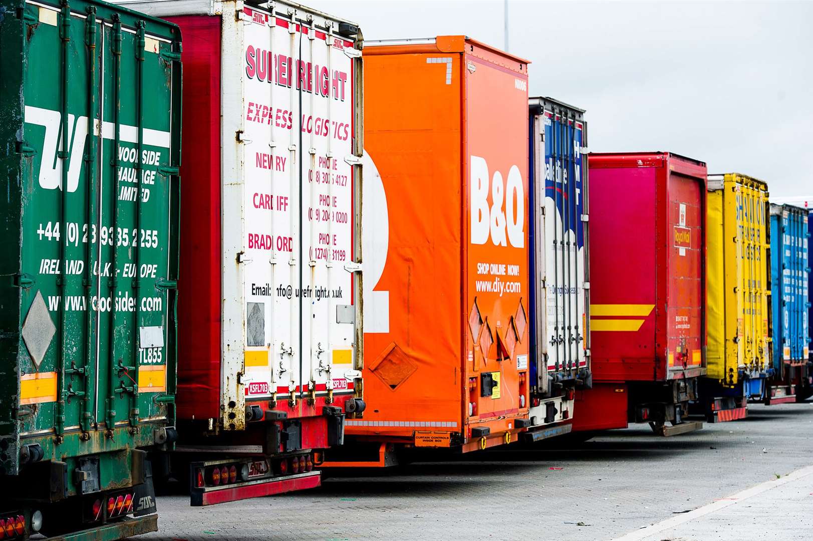 Lorry trailers. Picture: Ant Clausen, Peel Ports