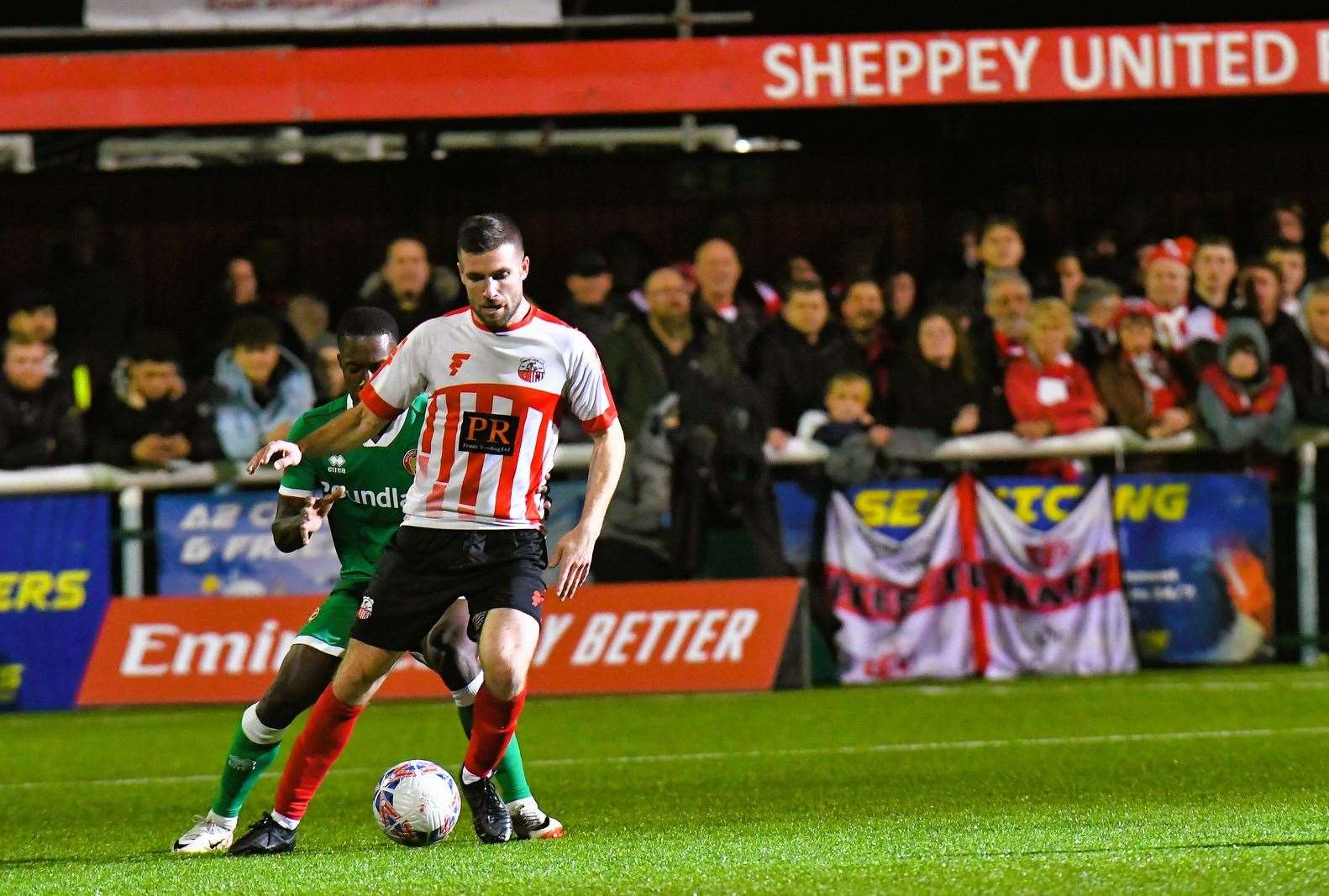 Sheppey winger Danny Leonard last appeared in the FA Cup game against Walsall Picture: Marc Richards