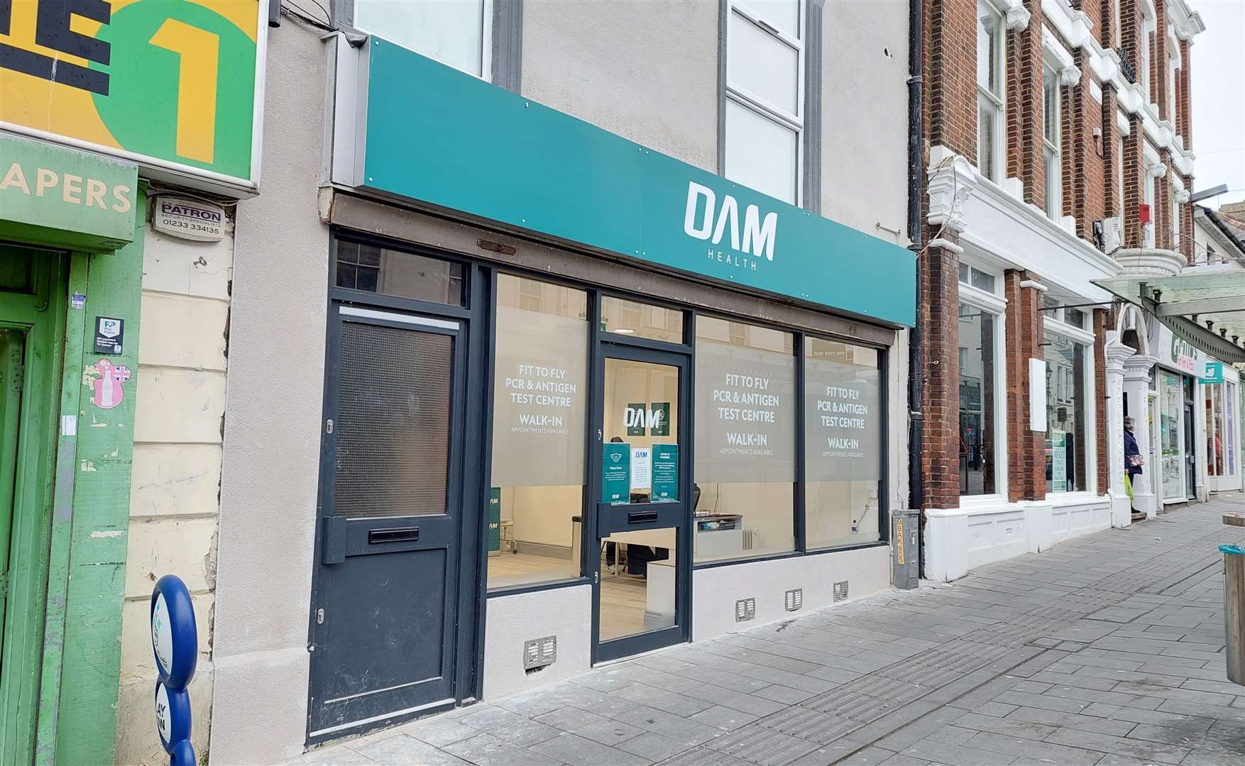 DAM Health, a company which offers fit-to-fly covid tests has opened a walk-in branch in Ashford