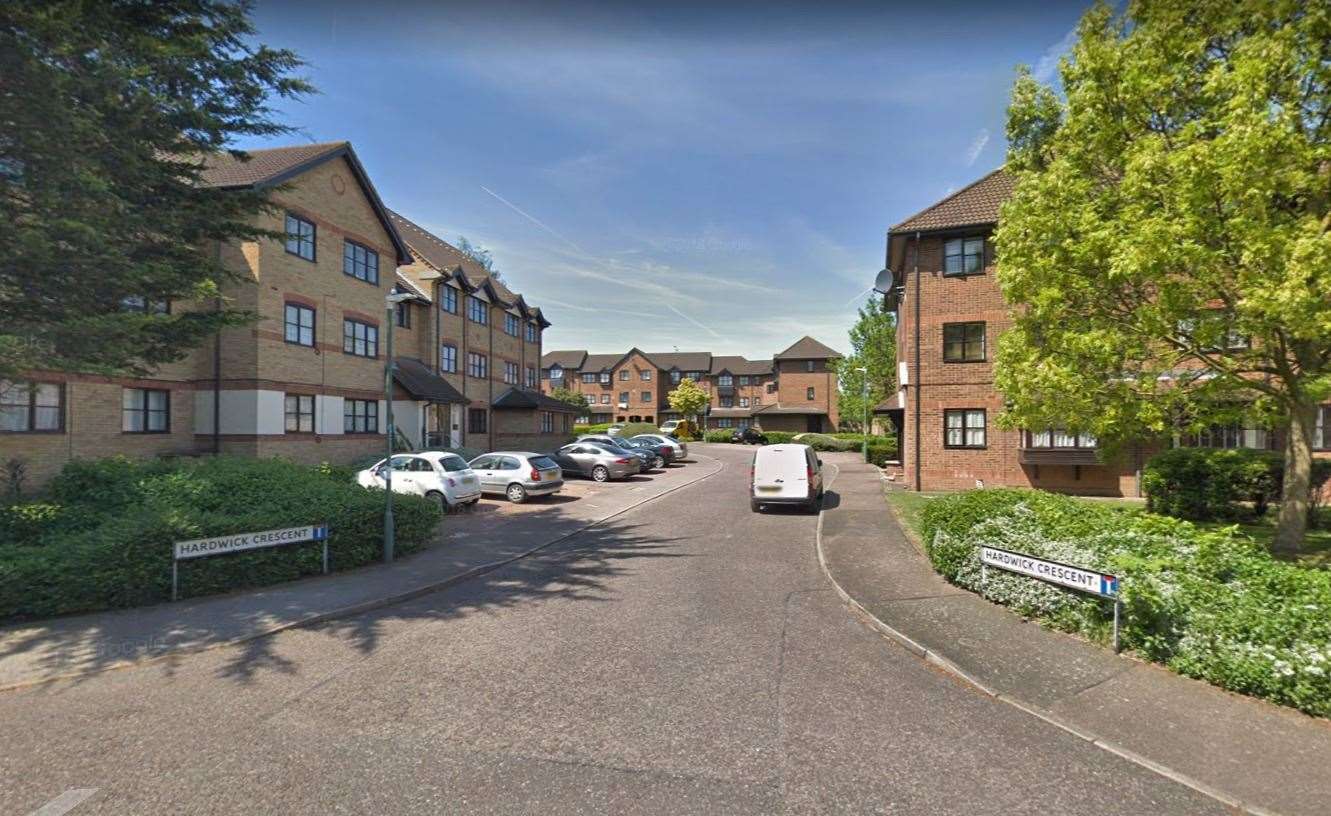 The incident is said to have taken place in Hardwick Crescent, Dartford. Picture: Google Streetview