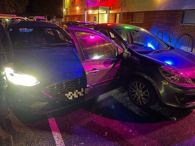 Brazil also took his former partner's Renault Clio from Rainham and led police on chase before he crashed into a police car. Picture: Kent Police