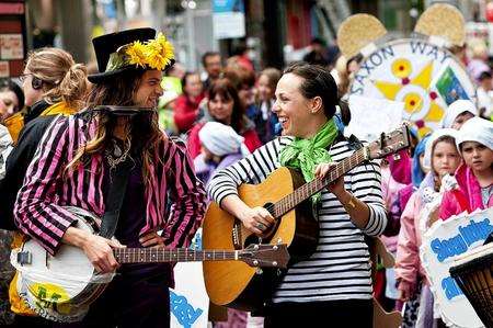 Participants enjoying the parade at Medway Fuse Festival