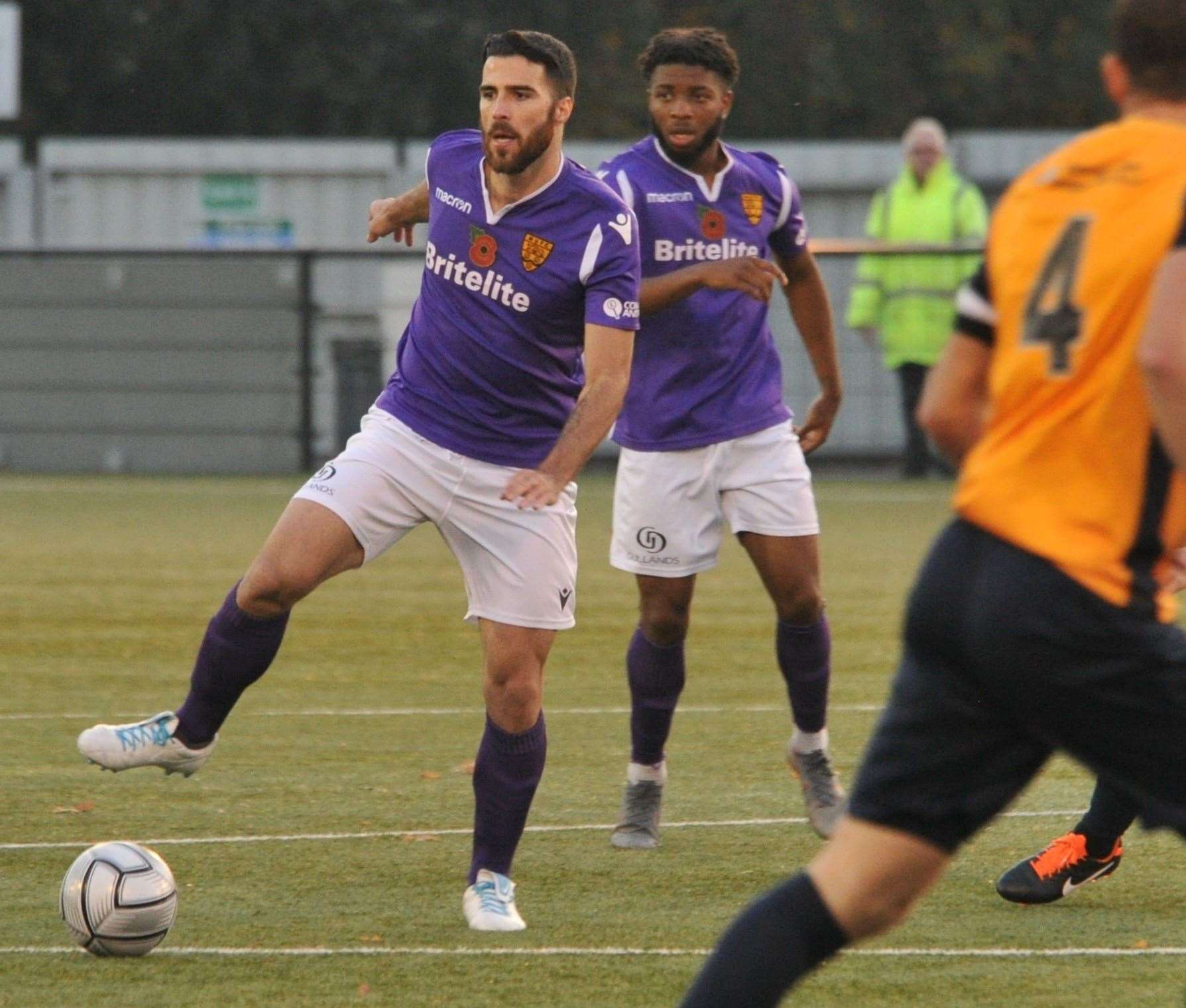 Joan Luque in action for Maidstone at Slough Picture: Steve Terrell