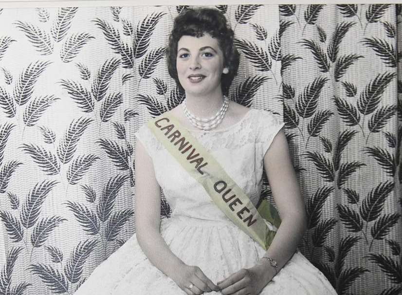 Barbara Webb, as Carnival Queen in 1962, two years before her death