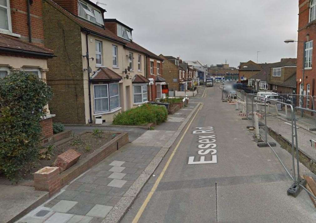 The alleged assault took place in Essex Road, Dartford. Picture: Google