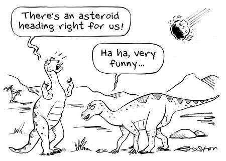 Dinosaur cartoon by Royston Robertson