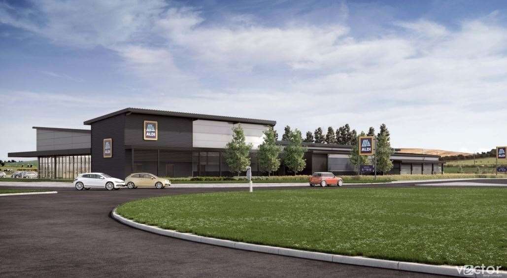 How the new Aldi super store could look like at Neats Court, Queenborough, Sheppey