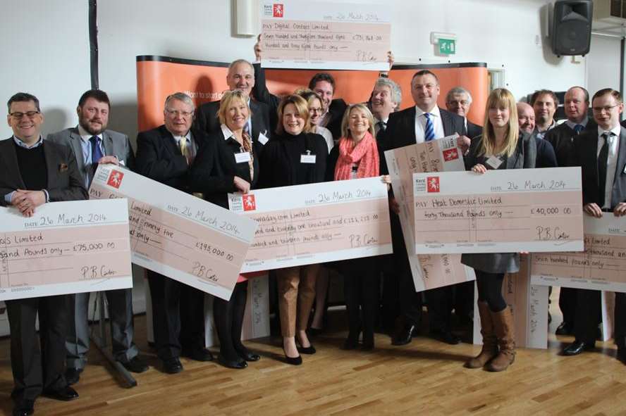 Businesses celebrate being awarded cash through the £20m interest-free loan scheme TIGER