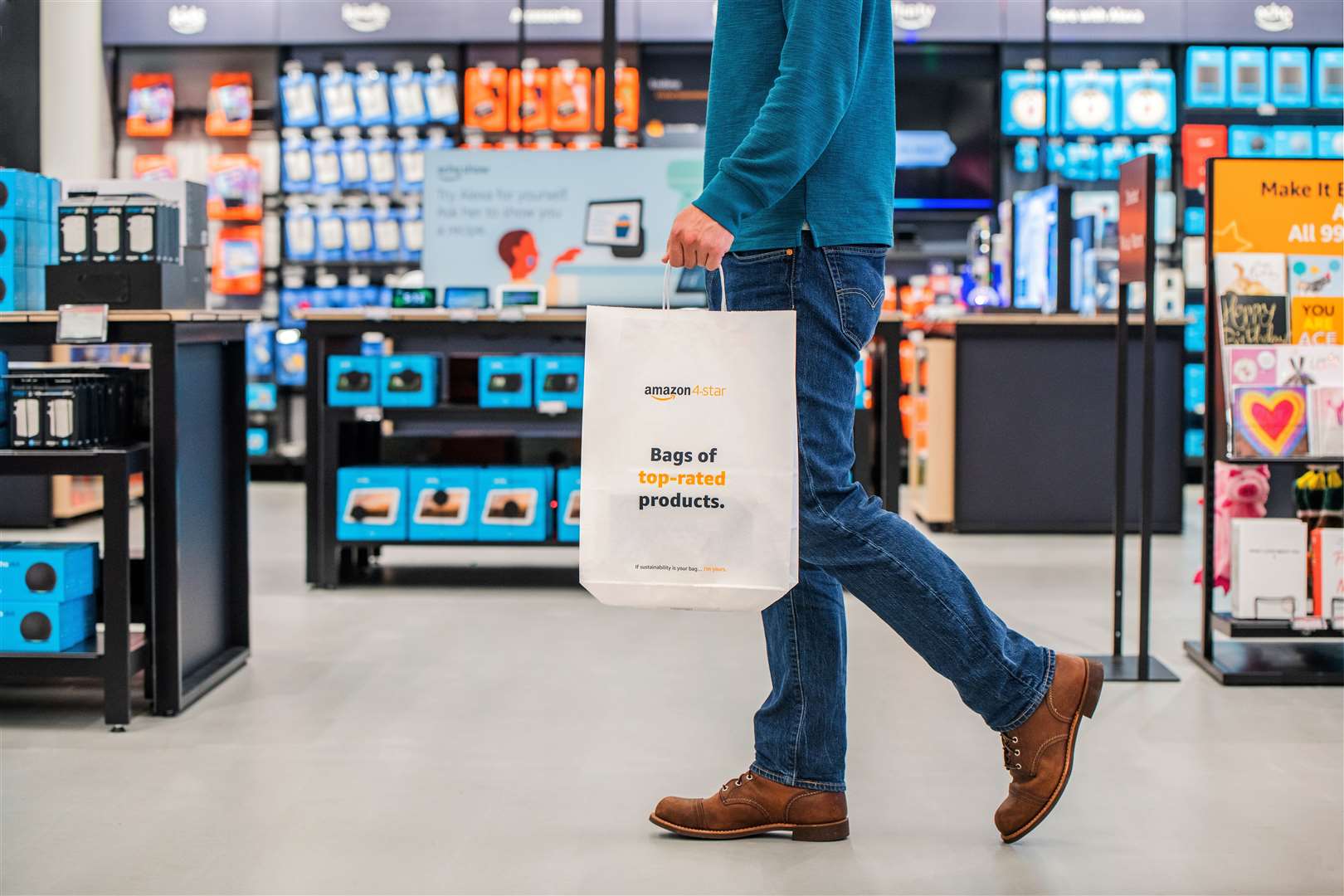 The flagship Amazon 4-Star store at Bluewater shopping centre in Greenhithe is its first in the UK. Photo: Amazon
