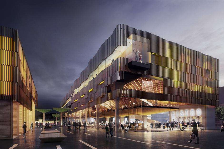 An artist's impression of the proposed multi-screen cinema and entertainment venue in Sittingbourne