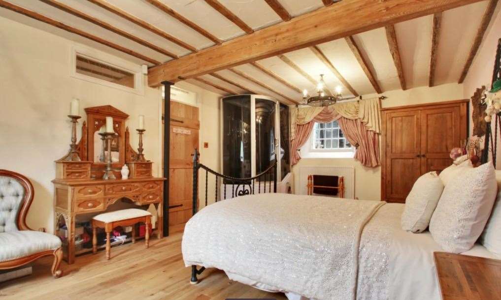 One of the bedrooms in the former Wesleyan Chapel Picture: Knight Frank Sevenoaks