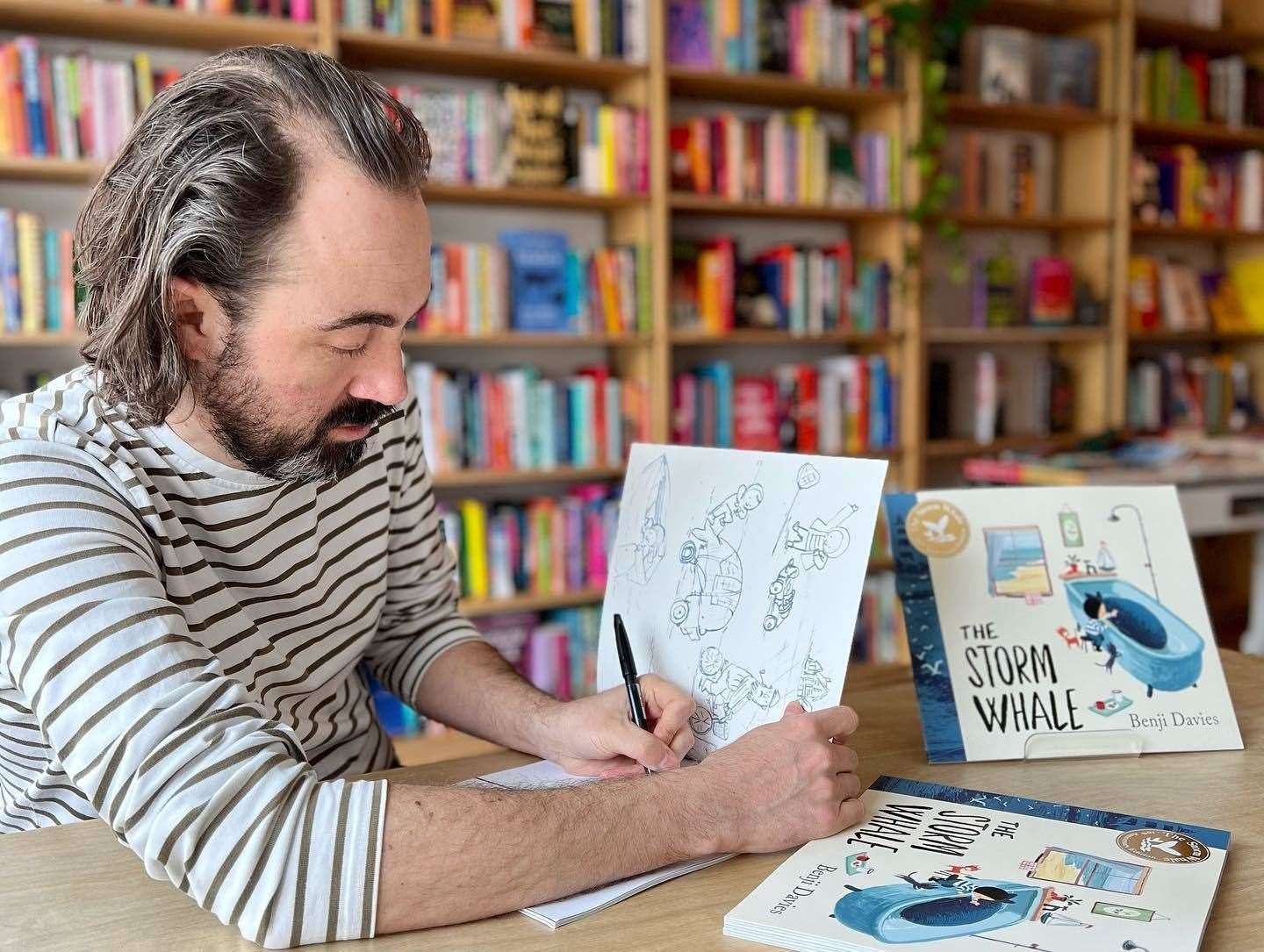 Illustrator of The Storm Whale, Benji Davies has revealed his drawings were inspired by a trip to Whitstable. Picture: Benji Davies