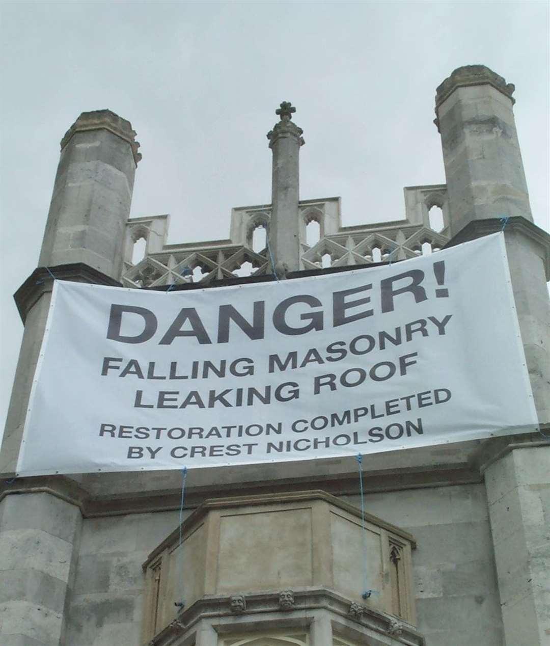 Pandora International's protest at Ingress Abbey following their dispute with Crest Nicholson, developers of Ingress Park.