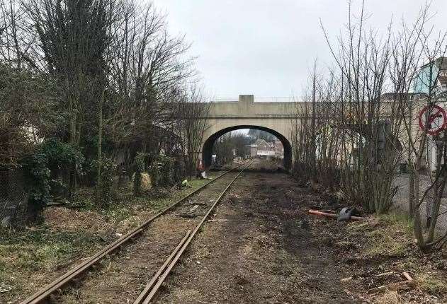The derelict railway line is up for sale. Picture: Batcheller Monkhouse (11810987)